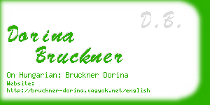 dorina bruckner business card